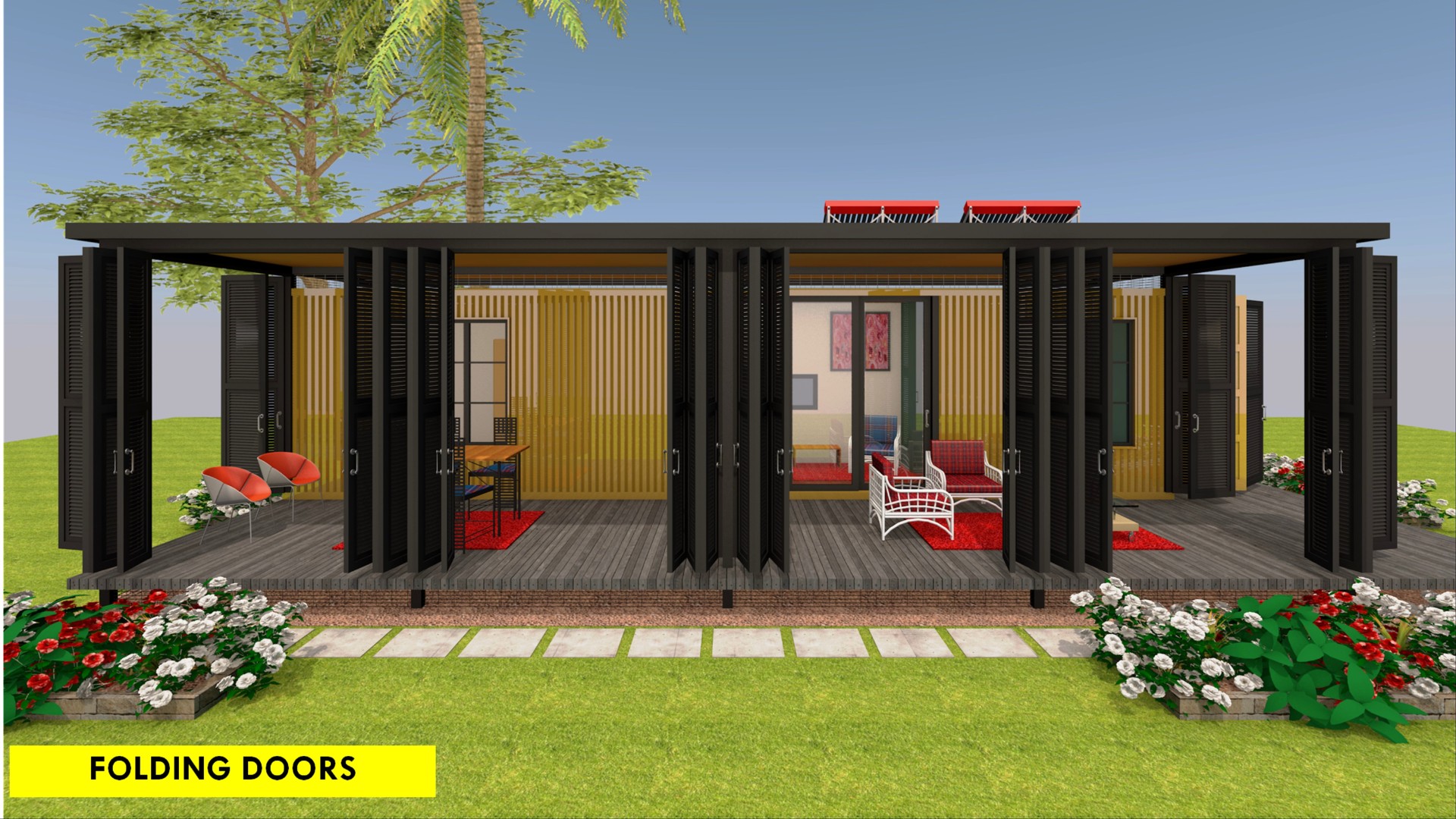 Off-grid Shipping Container Guesthouse
