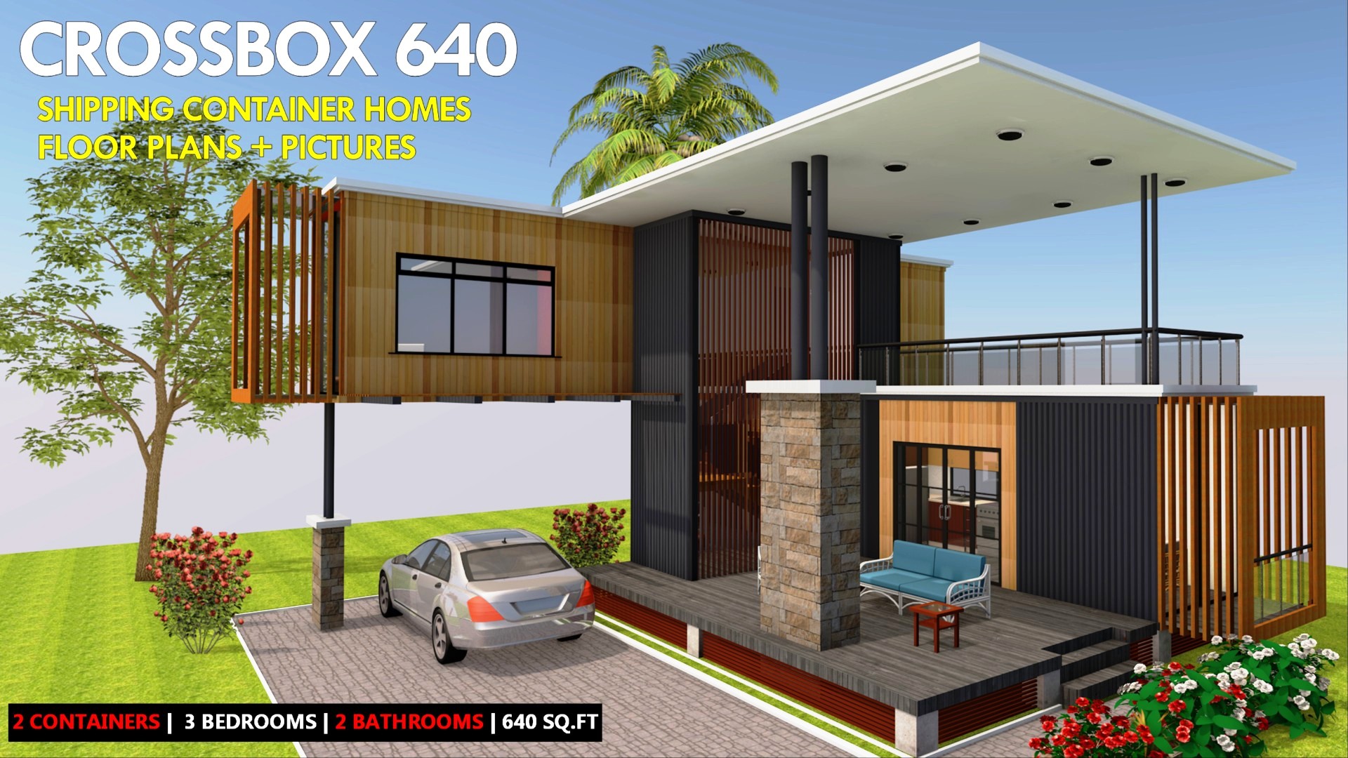 BOXHAUS 640 | Modern Shipping Container Homes Plans