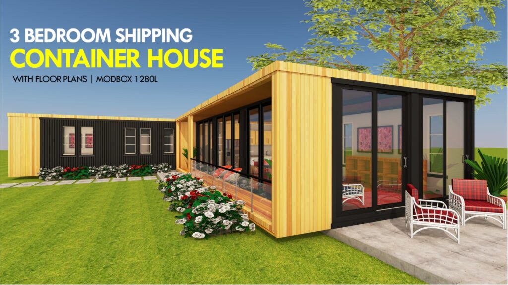 MODBOX 1280L | Modern Shipping Container Homes Plans