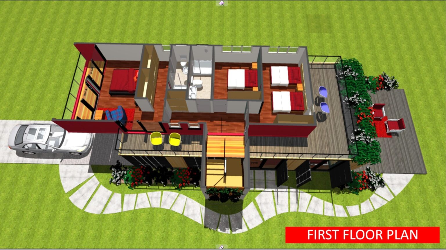 Modular Shipping Container 4 Bedroom Prefab Home Design With Floor ...