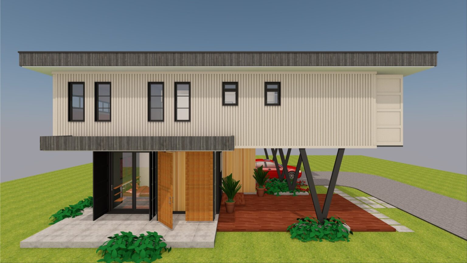 Luxury 5 Bedroom Container House Design + Floor Plans -TWINBOX 1920