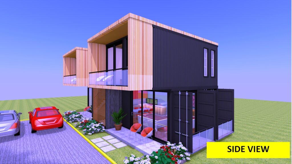 3 Bedroom Prefab Shipping Container Home Design | TWINBOX 1280