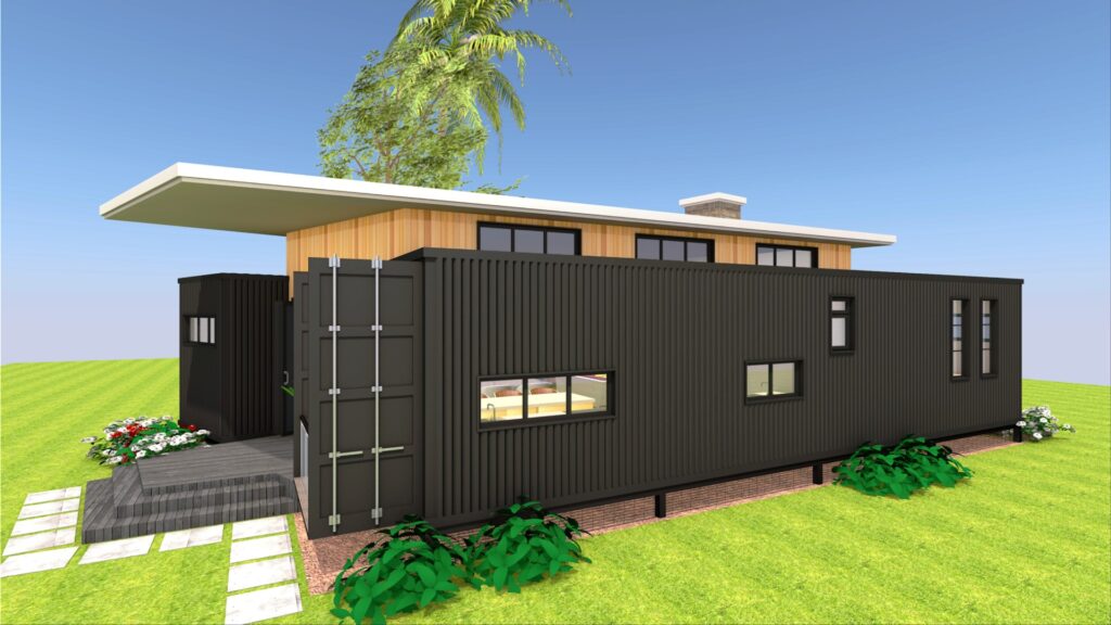 Modern Container House Design + Floor Plans | SADDLEBOX 640 – Sheltermode