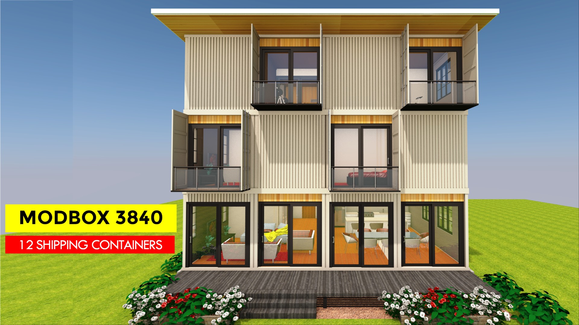 Luxury Container House Design With Floor Plans Modbox 3840