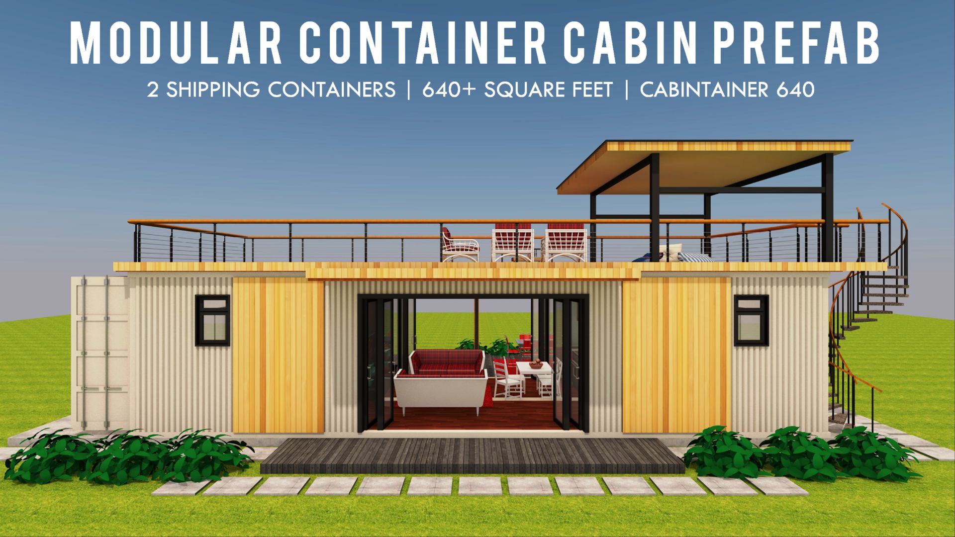 CABINTAINER 640 Modern Shipping Container Homes Plans