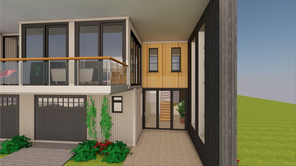 Modern Shipping Container 4 Bedroom House Design Floor Plan